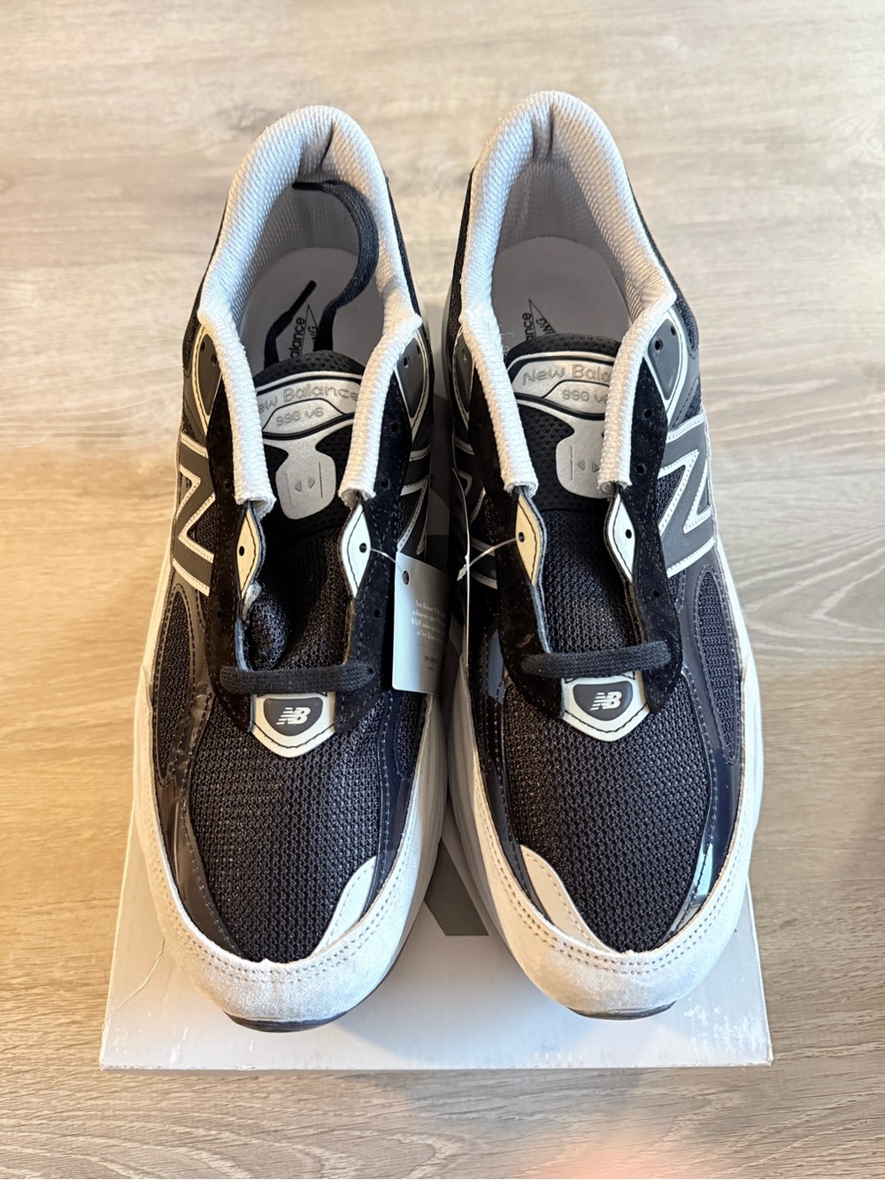 New Balance 990v6 MiUSA Black Grey U990JC6 Size 12